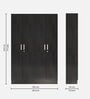 Kenzou 4 Door Wardrobe  in Wenge Finish