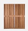 Kenzou 4 Door Wardrobe In Lyon Walnut Finish With Adjustable Shelves & Drawer
