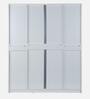 Kenzou 4 Door Wardrobe With Adjustable Shelves In Off White Finish With Mirror & Drawer
