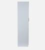 Kenzou 4 Door Wardrobe With Adjustable Shelves In Off White Finish With Mirror & Drawer