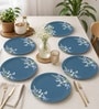 Keon Blue & White Glass Dinner Plate