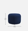Keori Fabric Pouffe in Royal Blue Colour