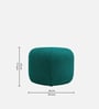 Keori Fabric Pouffe in Sea Green Colour