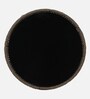 Keppard Metal Round End Table In Black Colour