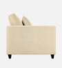 Kera Fabric 1 Seater Sofa In Ivory Beige Colour
