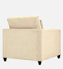Kera Fabric 1 Seater Sofa In Ivory Beige Colour