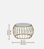 Kerby Metal Nesting Coffee Table Set with Porcelain Top (Set of 2)