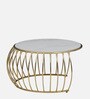 Kerby Metal Nesting Coffee Table Set with White Porcelain Top (Set of 2)