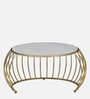 Kerby Metal Nesting Coffee Table Set with White Porcelain Top (Set of 2)