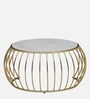Kerby Metal Nesting Coffee Table Set with White Porcelain Top (Set of 2)