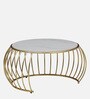 Kerby Metal Nesting Coffee Table Set with White Porcelain Top (Set of 2)