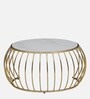 Kerby Metal Nesting Coffee Table Set with White Porcelain Top (Set of 2)