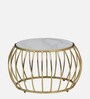 Kerby Metal Nesting Coffee Table Set with White Porcelain Top (Set of 2)