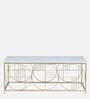 Kerby Z Metal Coffee Table In Matte Gold Finish
