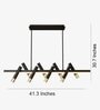 Kernel Black LED Smart Voice Assist Chandelier