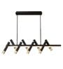 Kernel Black LED Smart Voice Assist Chandelier