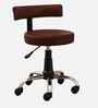 Ketto Leatherette Barstool In Brown Colour