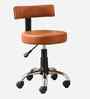 Ketto Leatherette Barstool In Tan Colour