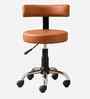 Ketto Leatherette Barstool In Tan Colour
