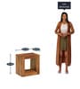 Keub Sheesham Wood End Table In Rustic Teak Finish
