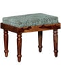 Kevika Sheesham Wood Stool In Provincial Teak Finish