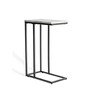 Kevin Metal C-Shape End Table in Black Finish