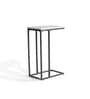 Kevin Metal C-Shape End Table in Black Finish