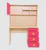 Kevin Kids Study Table In Pink Colour
