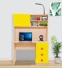 Kevin Kids Study Table In Yellow Colour