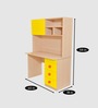 Kevin Kids Study Table In Yellow Colour