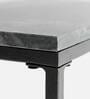 Kevin Metal C-Shape End Table in Grey Finish