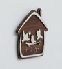 Laser Cut Design Home MDF 2 Key Holders Brown