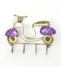 (1Pc) Purple Metal Scotty Modern Wall Mount Key Holder