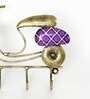(1Pc) Purple Metal Scotty Modern Wall Mount Key Holder
