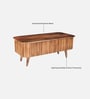 Keystone Sheesham Wood coffee Table in Natural Finish Keystone Sheesham Wood coffee Table in Natural Finish