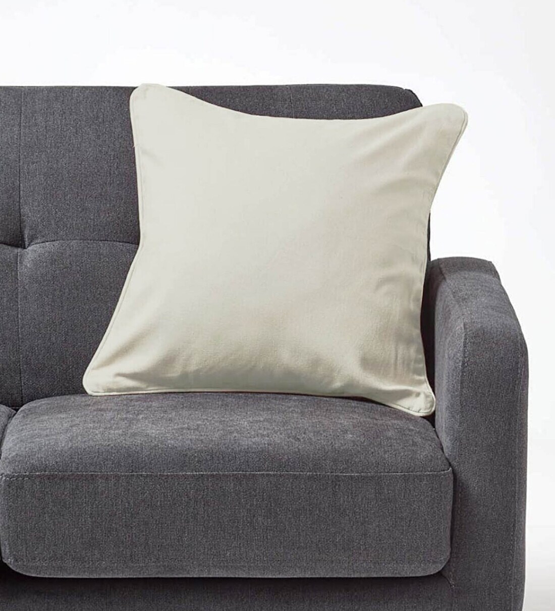 Buy Khaki Cotton Solid 18x18 Inches Cushion Cover by Aurave at 26 OFF