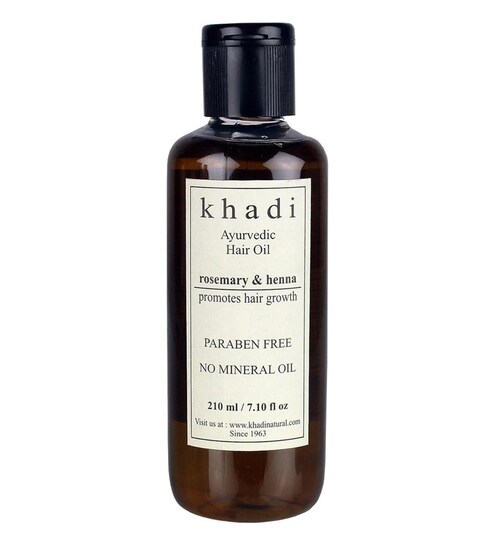 Buy Khadi Ayurvedic Hair Growth Oil Rosemary Henna Paraben