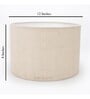 Imprisoned Khadi Cotton Fabric Solid Lampshade