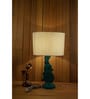 Beige Poly Cotton Table Lamp