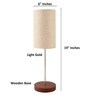 Cumberland Khadi Fabric Shade Night Lamp With Aluminium Base