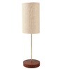 Cumberland Khadi Fabric Shade Night Lamp With Aluminium Base
