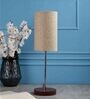 Cumberland Khadi Fabric Shade Night Lamp With Aluminium Base
