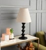 Potenza Khadi Fabric Shade Night Lamp With Metal Base