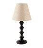 Potenza Khadi Fabric Shade Night Lamp With Metal Base