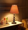 Potenza Khadi Fabric Shade Night Lamp With Metal Base