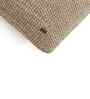Khaki & Natural 100% Cotton Moss Knit 22X22 Inches Knitted Cushion Cover