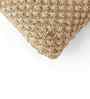 Khaki & Natural 100% Cotton Popcorn 16X16 Inches Knitted Cushion Cover