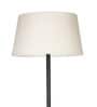 Midwest Khaki Cotton Shade Club Floor Lamp With Metal Base