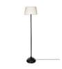 Midwest Khaki Cotton Shade Club Floor Lamp With Metal Base