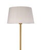 Jumilla Khaki Cotton Shade Club Floor Lamp With Metal Base